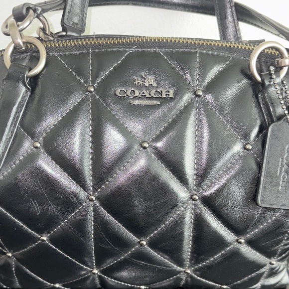 Coach Kelsey Quilted Leather Satchel Handbag F13951 - Picture 3 of 13